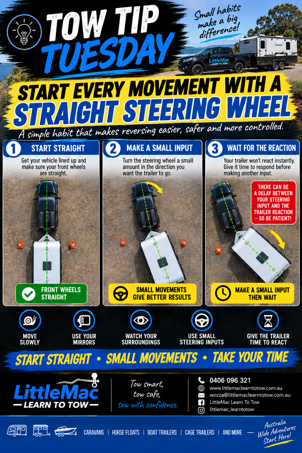 LittleMac Learn To Tow | 1 Charlemont Rd, Armstrong Creek VIC 3217, Australia | Phone: 0406 096 321