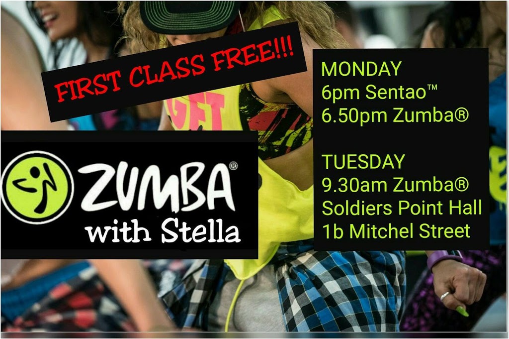 Zumba With Stella | gym | 1B Mitchell St, Soldiers Point NSW 2317, Australia | 0432277578 OR +61 432 277 578