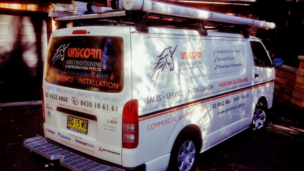 Unicorn Air Conditioning & Refrigeration Pty Ltd | home goods store | 1 Wyuna Rd, West Pymble NSW 2073, Australia | 0294996415 OR +61 2 9499 6415