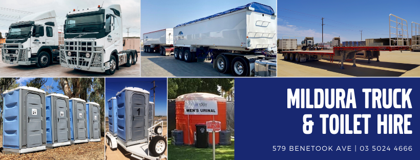 Mildura Truck & Toilet Hire | 579 Benetook Ave, Mildura VIC 3500, Australia | Phone: (03) 5024 4666