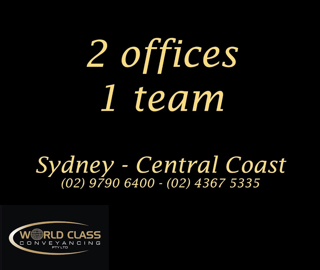 World Class Conveyancing | lawyer | Suite 3.31, West Wing, 4 Ilya Ave, Erina NSW 2250, Australia | 1300120087 OR +61 1300 120 087