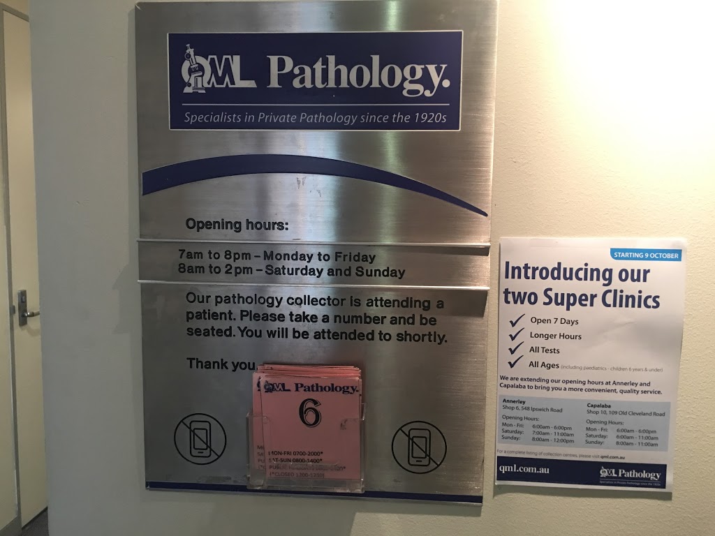 QML Pathology | doctor | Suite 1 Primary Medical & Dental Centre, shop 19/146 Blunder Rd, Oxley QLD 4075, Australia | 0732955580 OR +61 7 3295 5580
