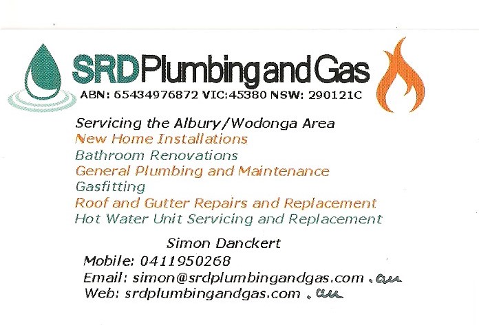 SRD Plumbing and Gas | plumber | 670 Nerida Ave, Albury NSW 2640, Australia | 0411950268 OR +61 411 950 268