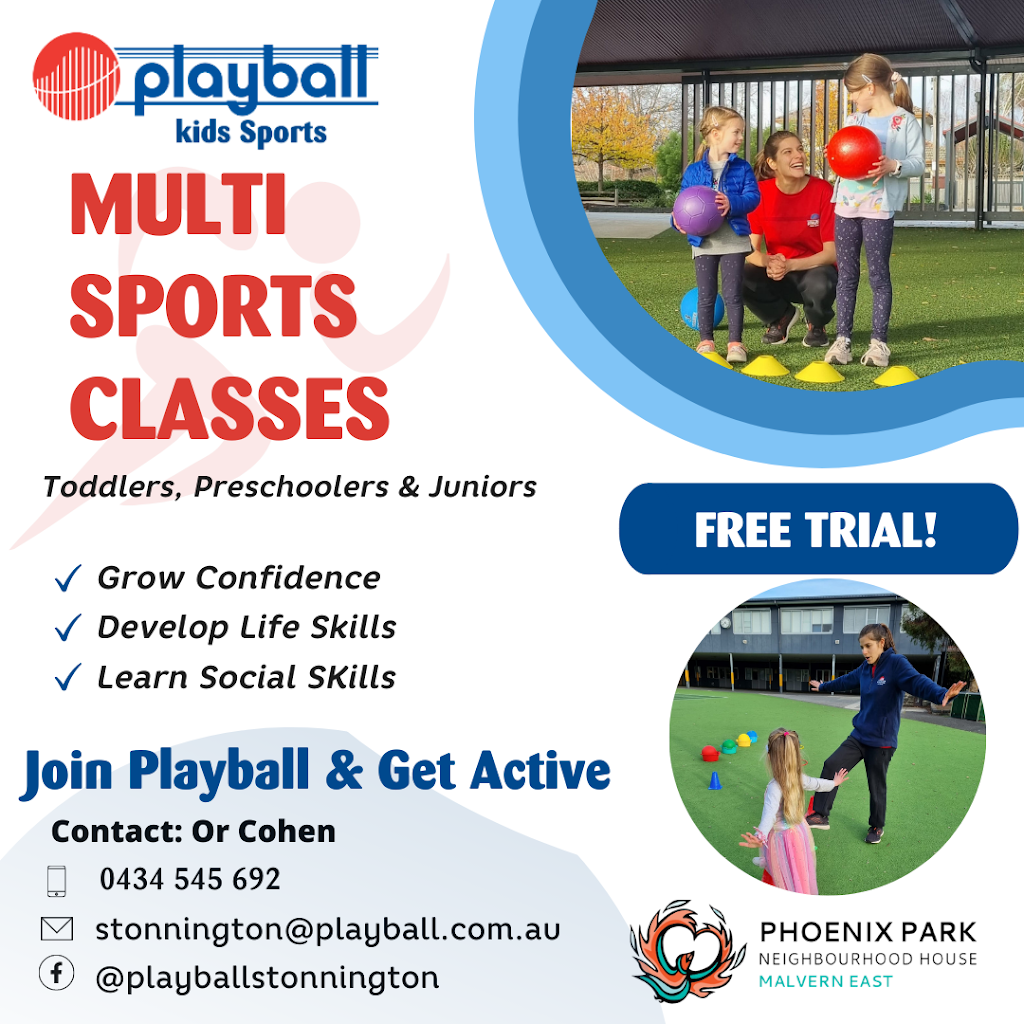 Playball Kids Sports Stonnington | point of interest | 22 Rob Roy Rd, Malvern East VIC 3145, Australia | 0493163610 OR +61 493 163 610