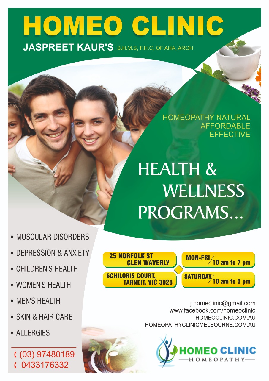 Kaur Homeo Clinic | health | 25 Norfolk St, Glen Waverley VIC 3150, Australia | 0433176332 OR +61 433 176 332