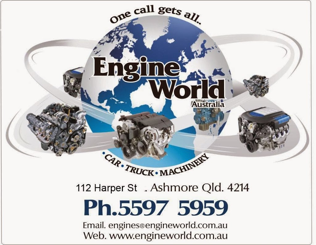 Engine World Australia | 112 Harper St, Ashmore QLD 4214, Australia | Phone: (07) 5597 5959