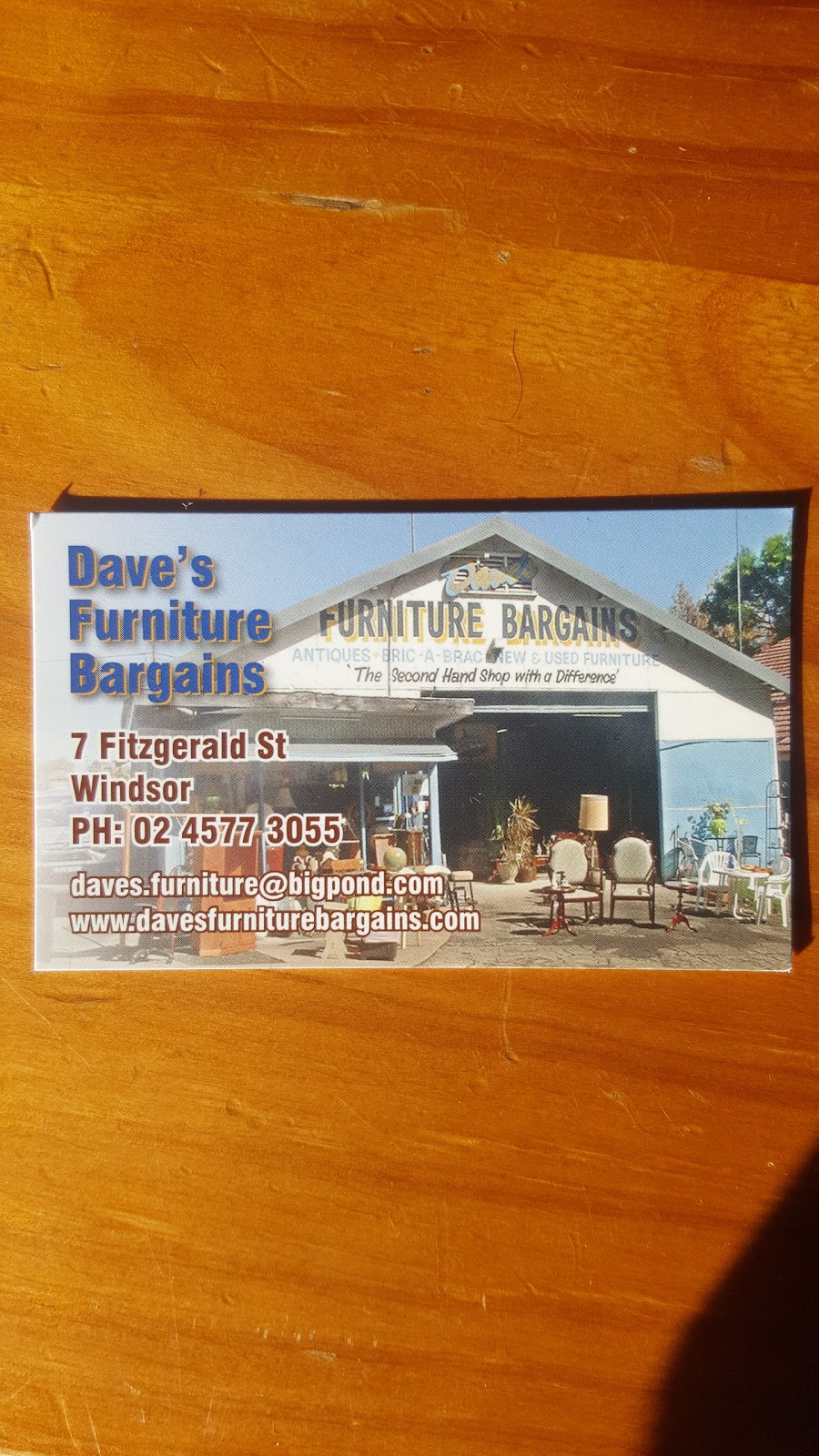 Daves Furniture Bargains | 7 Fitzgerald St, Windsor NSW 2756, Australia | Phone: (02) 4577 3055