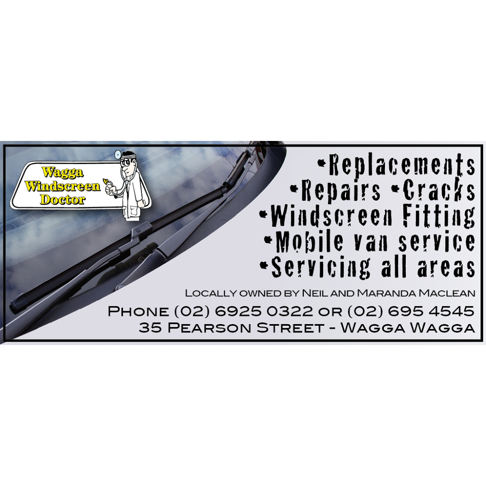 Wagga Windscreen Doctor | car repair | 35 Pearson St, Wagga Wagga NSW 2650, Australia | 0269250322 OR +61 2 6925 0322
