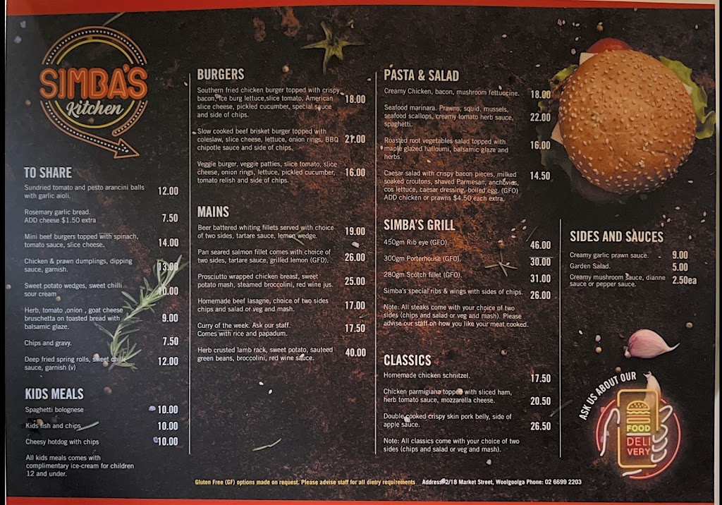 Simba’s kitchen | restaurant | 2/18 Market St, Woolgoolga NSW 2456, Australia | 0266992203 OR +61 2 6699 2203