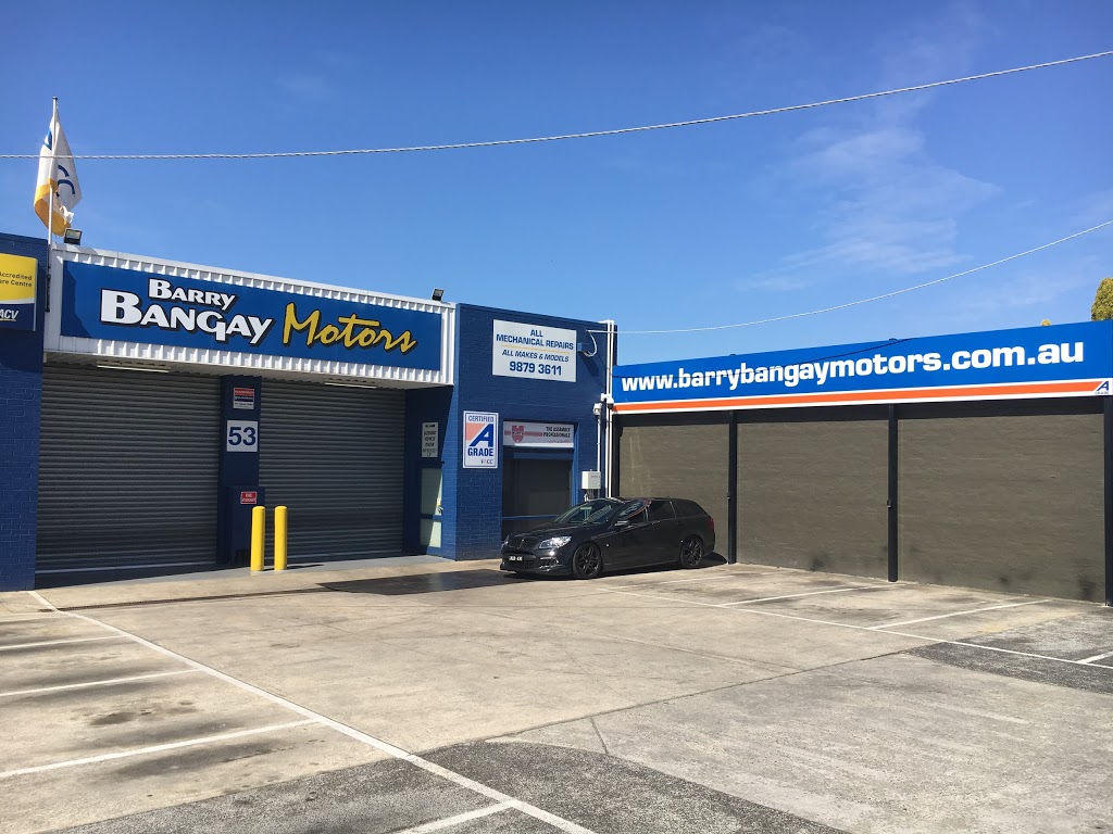 Barry Bangay Motors | 53 Bond St, Ringwood VIC 3134, Australia | Phone: (03) 9879 3611