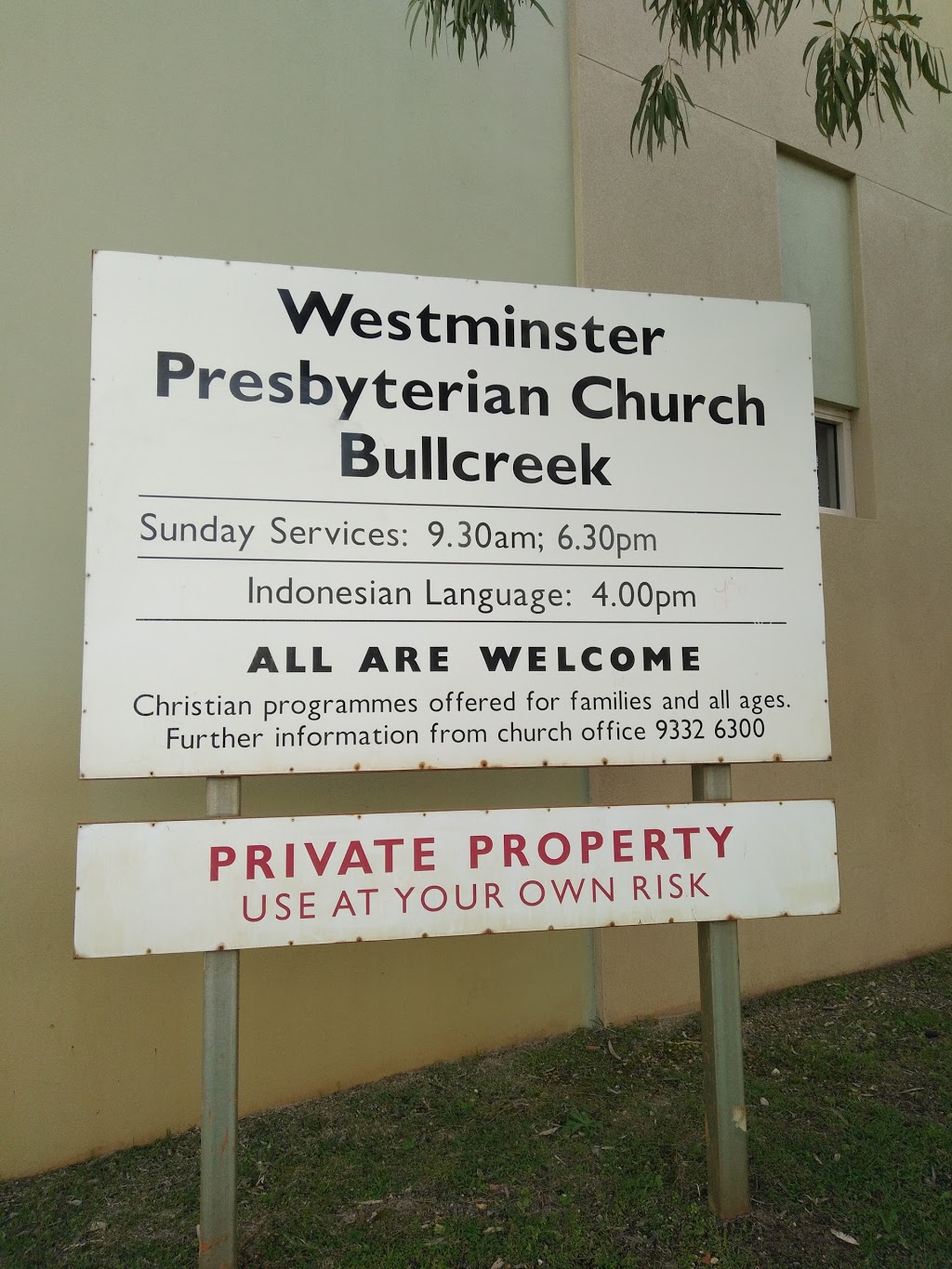 Westminster Presbyterian Church | church | 32 Bull Creek Dr, Bull Creek WA 6149, Australia | 0893326300 OR +61 8 9332 6300