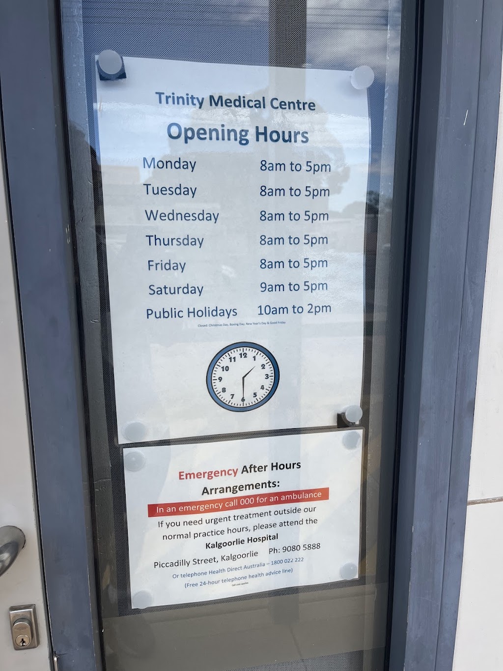 Trinity Medical Centre | 24 Piccadilly St, Kalgoorlie WA 6430, Australia | Phone: (08) 9091 8707