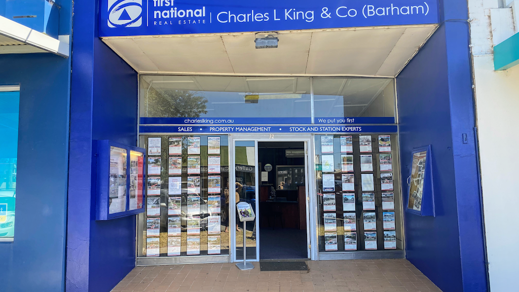 First National Charles L King & Co (Barham) | real estate agency | 32 Noorong St, Barham NSW 2732, Australia | 0354531615 OR +61 3 5453 1615