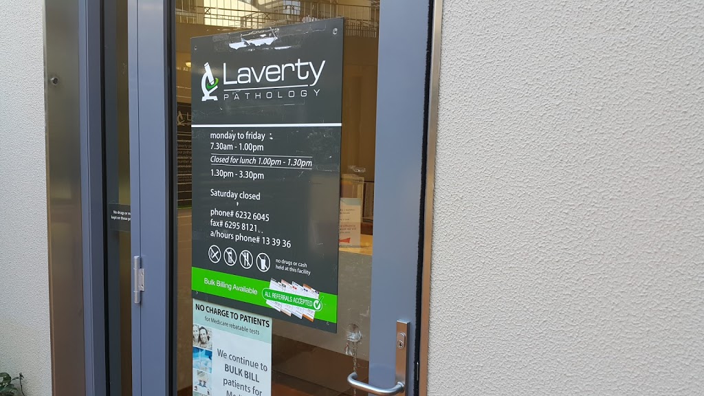Laverty Pathology | Ochre Health Medical Centre, L1 U6 Block 27 Section, 21/62 Jardine St, Kingston ACT 2604, Australia | Phone: (02) 6232 6045