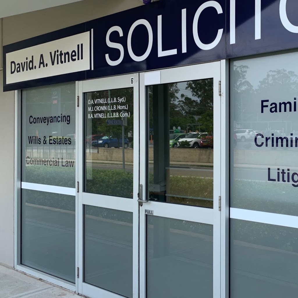 David A Vitnell Solicitors - Medowie Office | lawyer | 6/5 Peppertree Rd, Medowie NSW 2318, Australia | 0249818333 OR +61 2 4981 8333