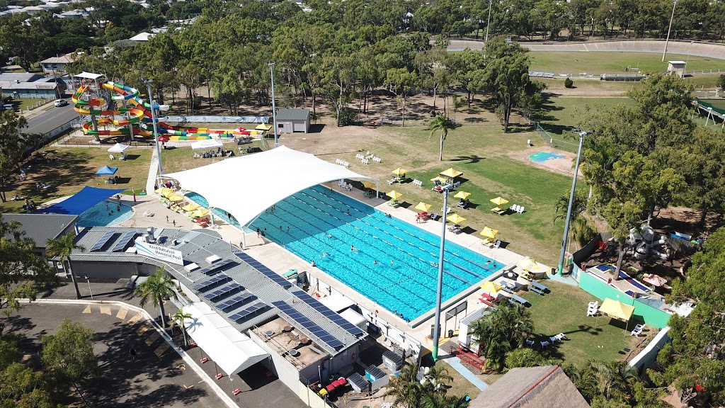 42nd Battalion Memorial Pool. Waterslides & Mini Golf | amusement park | 330-360 Berserker St, Frenchville QLD 4701, Australia | 0423938580 OR +61 423 938 580