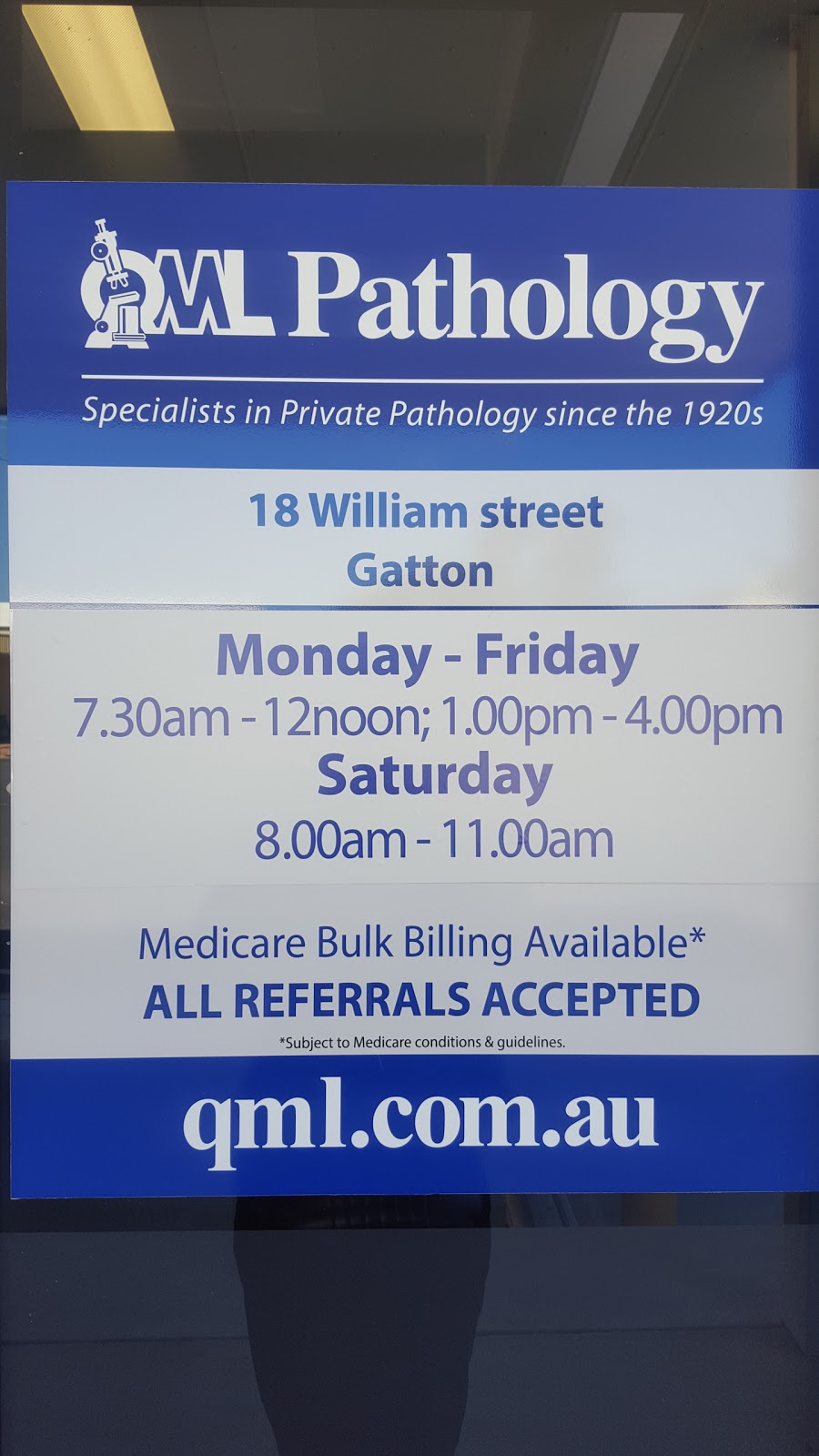 QML Pathology | doctor | The Lockyer Doctors Gatton, 18, William St, Gatton QLD 4343, Australia | 0754622949 OR +61 7 5462 2949