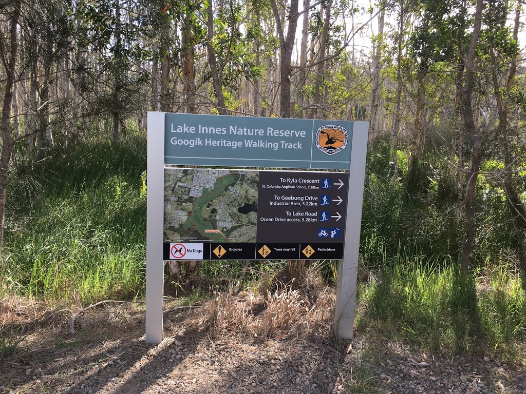 Googik Heritage Walking Track | park | Lake Innes Nature Reserve, Lake Rd, Port Macquarie NSW 2444, Australia | 0265885555 OR +61 2 6588 5555