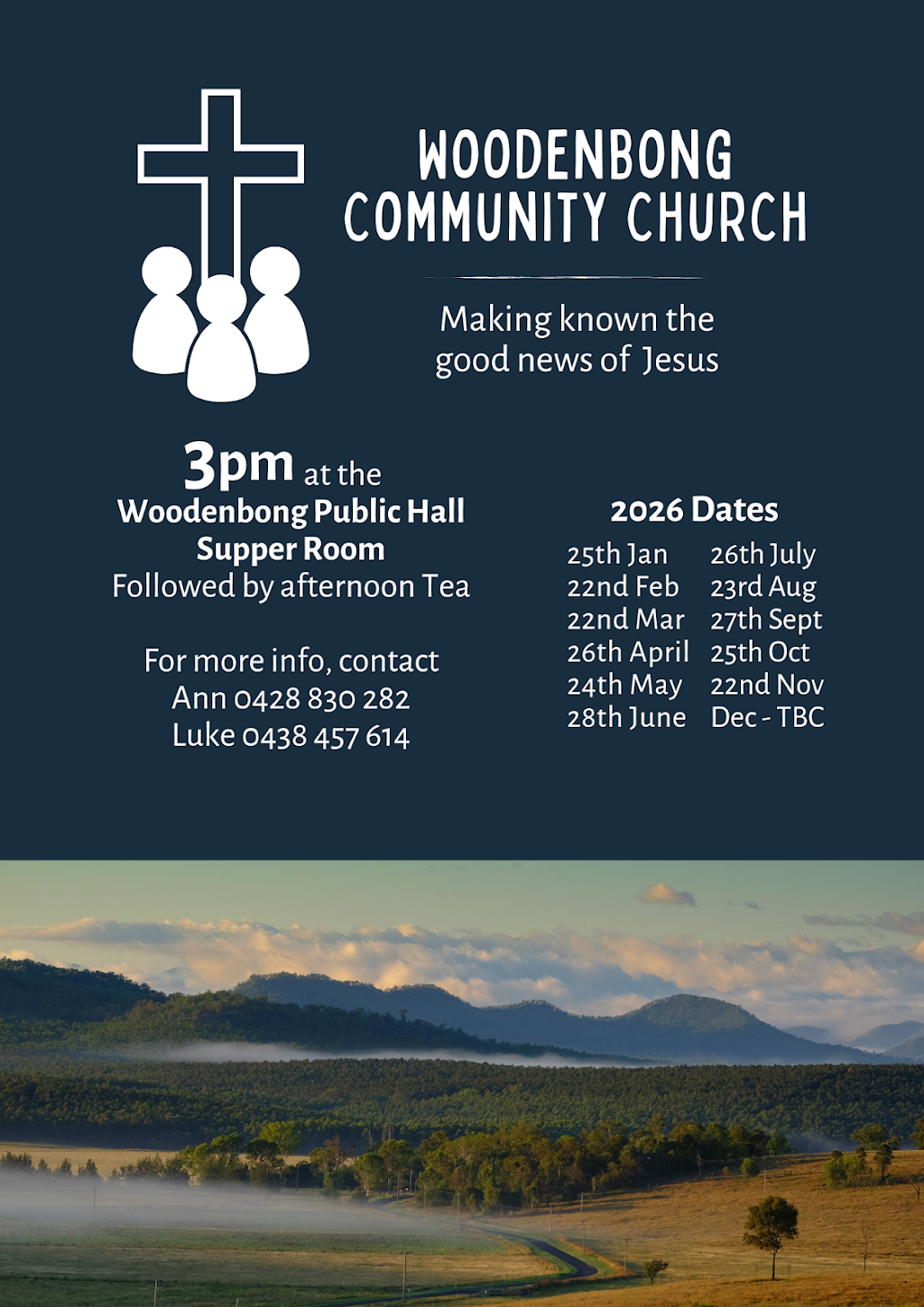 Woodenbong Community Church | 21 Unumgar St, Woodenbong NSW 2476, Australia | Phone: 0401 535 340