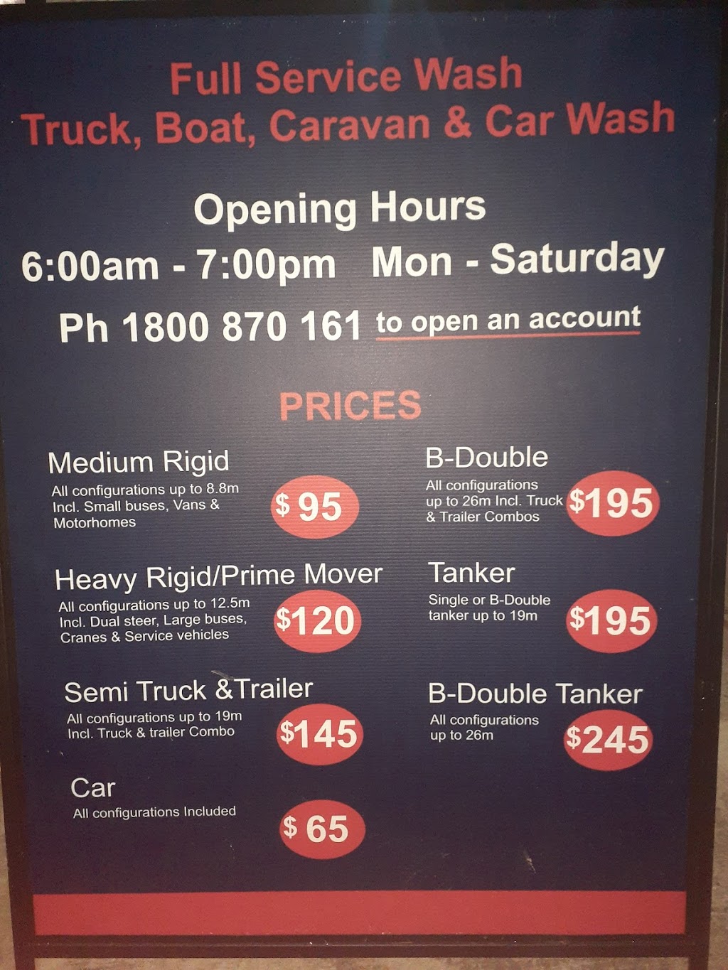 Yatala Truck & Car Wash | car wash | 2 Dixon St, Yatala QLD 4207, Australia | 1800870161 OR +61 1800 870 161