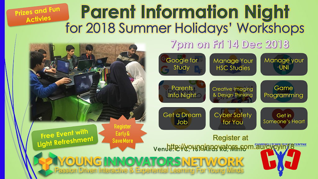 Young Innovators Network, Australia | 89 Milky Way, Campbelltown NSW 2560, Australia | Phone: 0411 244 040