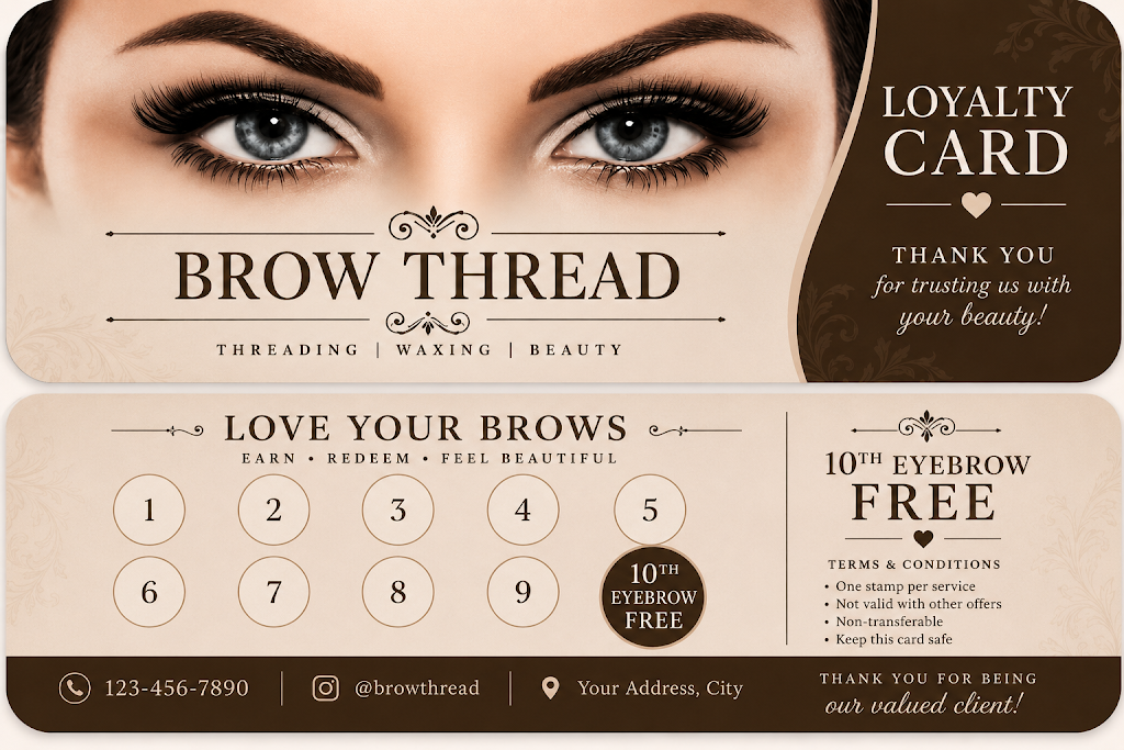 Brow thread | White Cross Rd, Winmalee NSW 2777, Australia | Phone: 0449 144 004