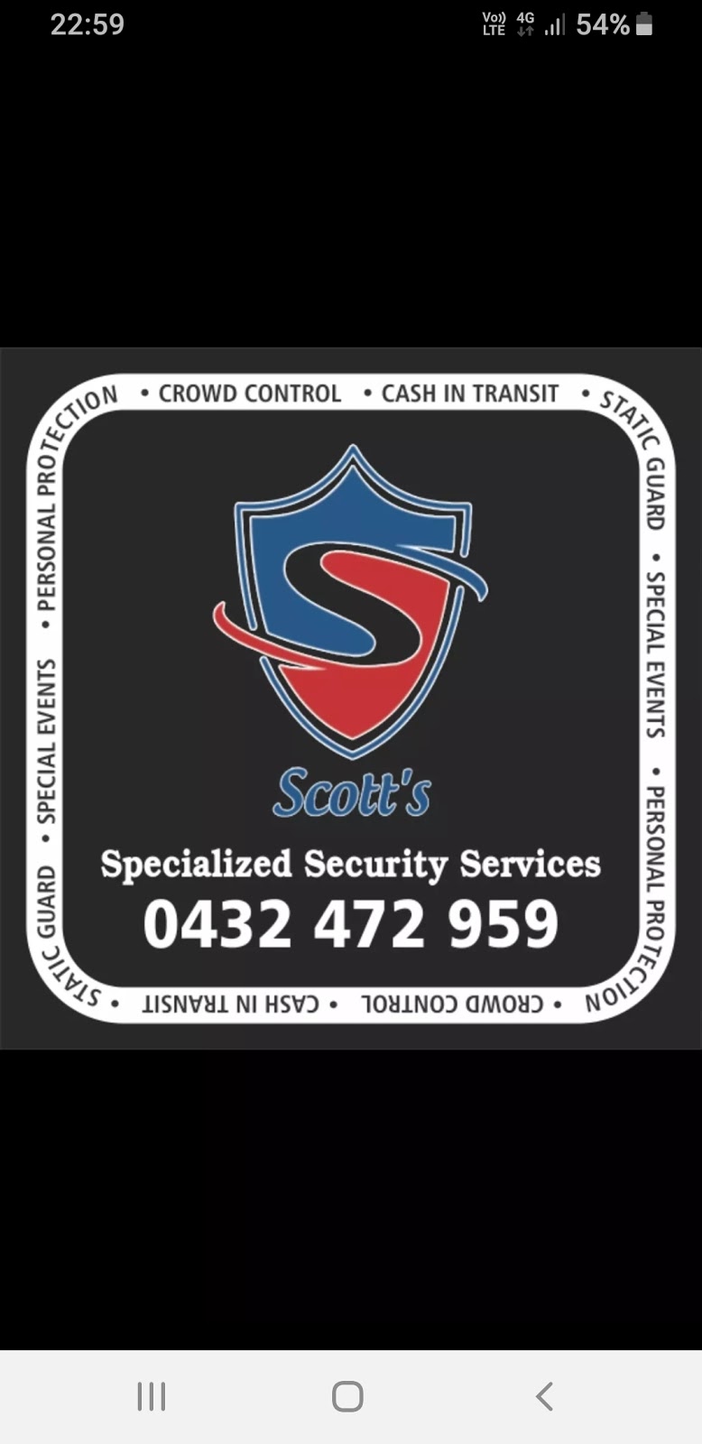 SCOTTS SPECIALIZED SECURITY SERVICES | Shed 4/9 Von Deest St, Branyan QLD 4670, Australia | Phone: (07) 4155 1798