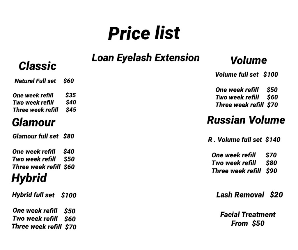 Loan Eyelash Extensions | beauty salon | Sandpiper St, Cairnlea VIC 3023, Australia | 0421984721 OR +61 421 984 721