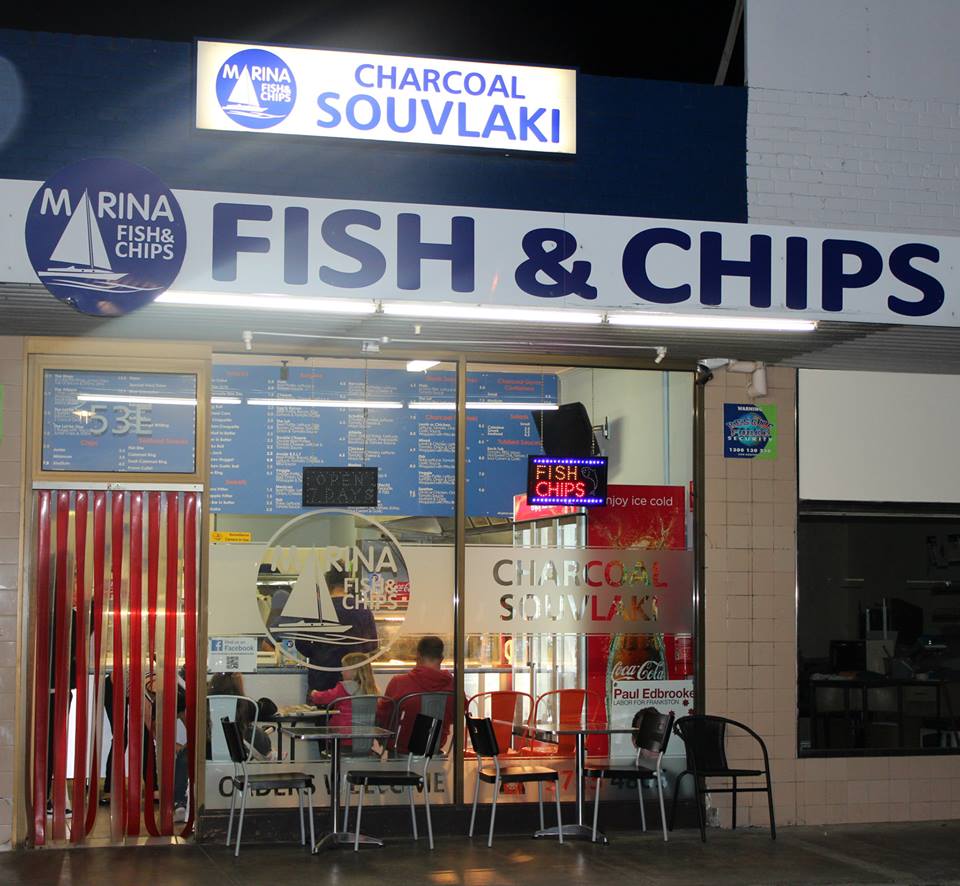 Marina Fish & Chips Frankston | 53E Beach St, Frankston VIC 3199, Australia | Phone: (03) 9783 4805