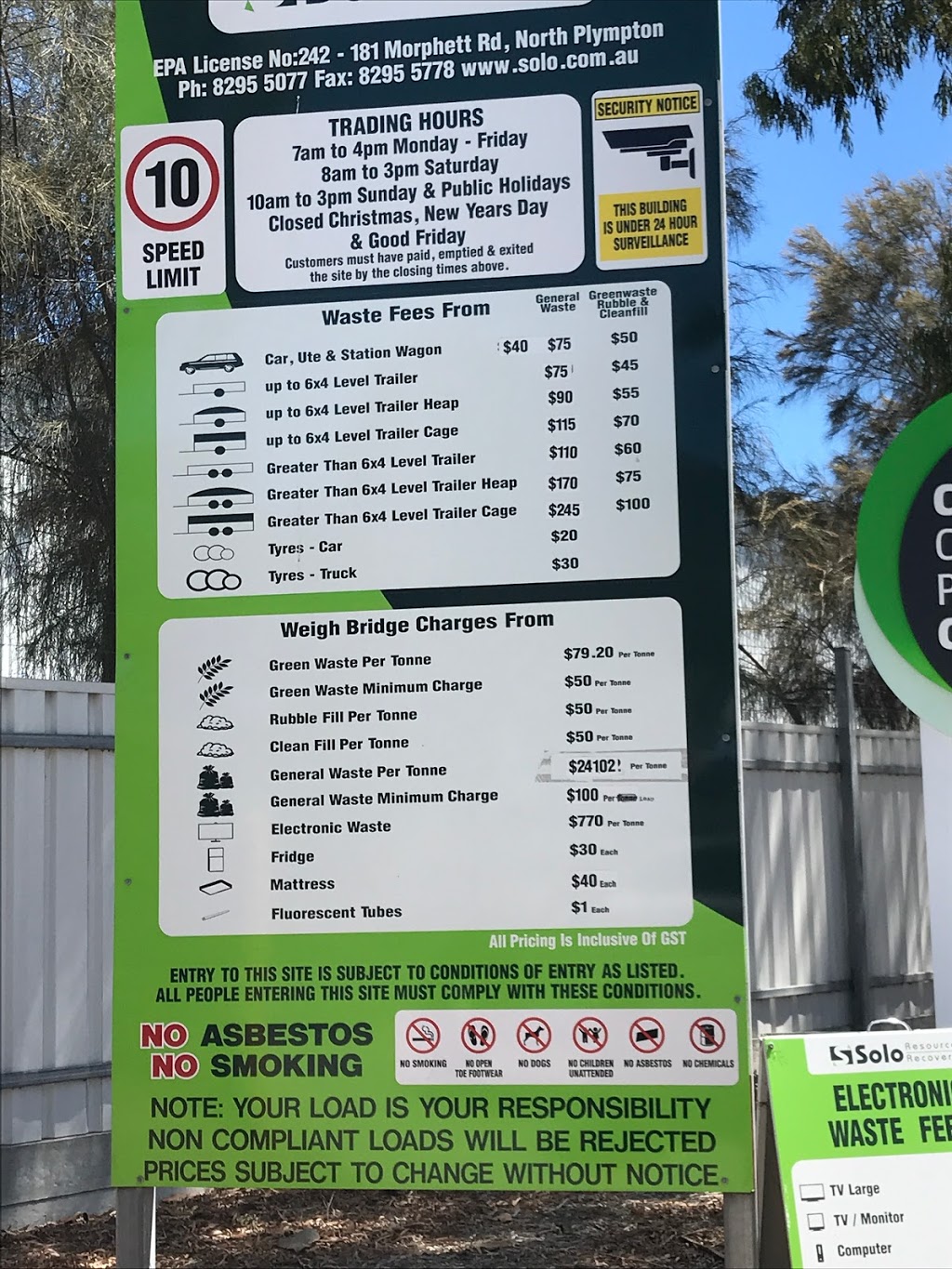 Adelaide Waste and Recycling Centre | 181 Morphett Rd, North Plympton SA 5037, Australia | Phone: (08) 8295 5077