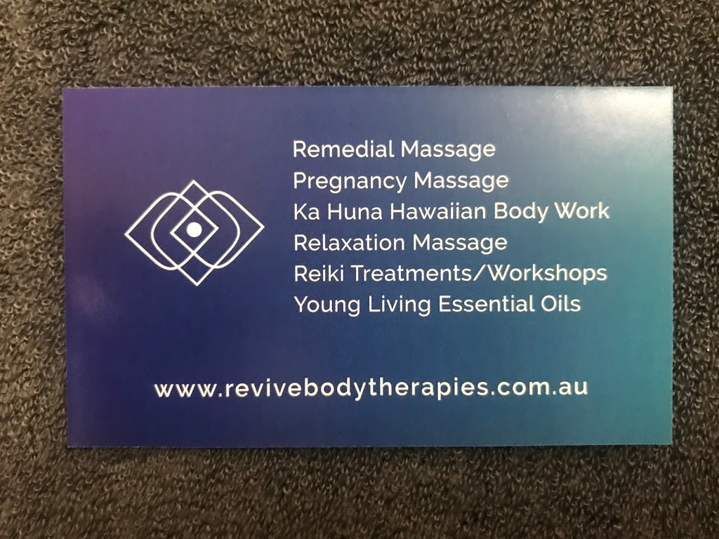 Revive Body Therapies | 9 Flavum St, Fletcher NSW 2287, Australia | Phone: 0459 027 274