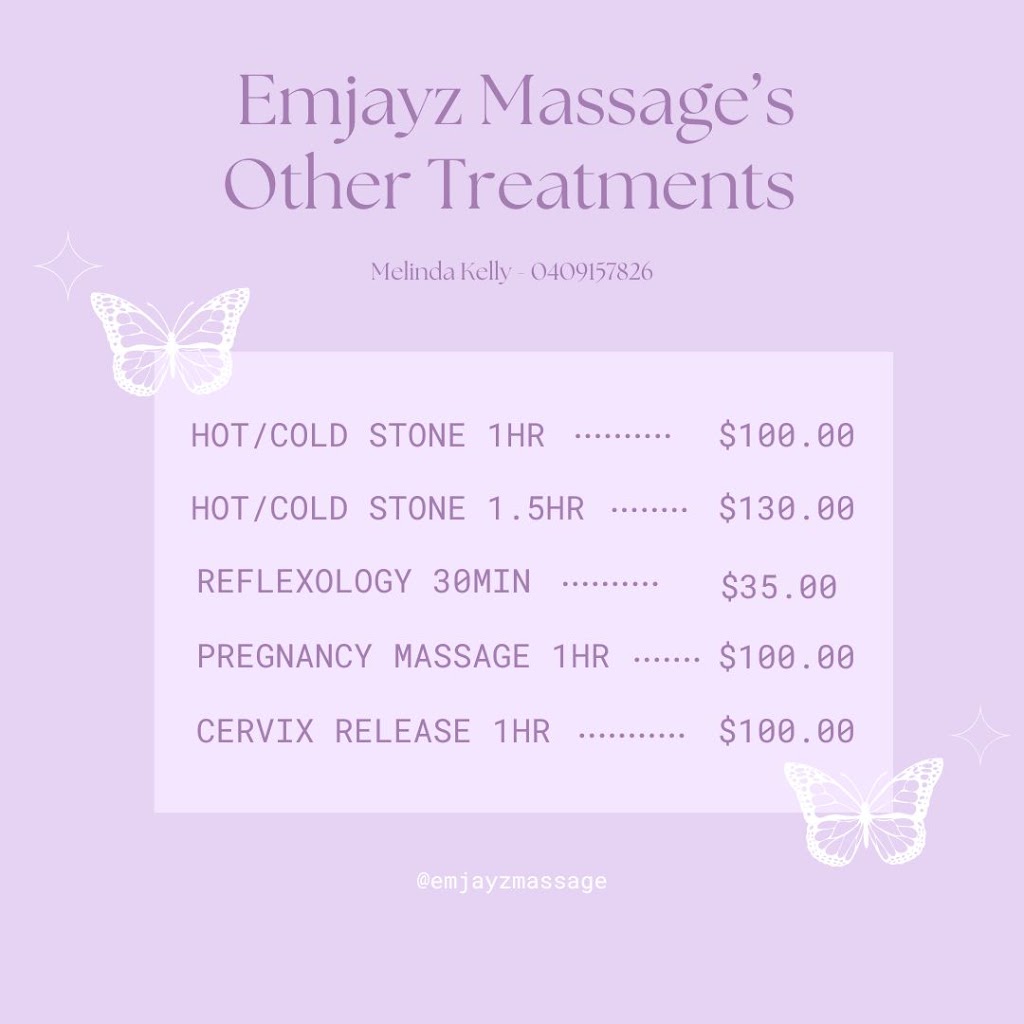 Emjayz Massage Boutique | 3 Catherine Pl, Orange NSW 2800, Australia | Phone: 0409 157 826