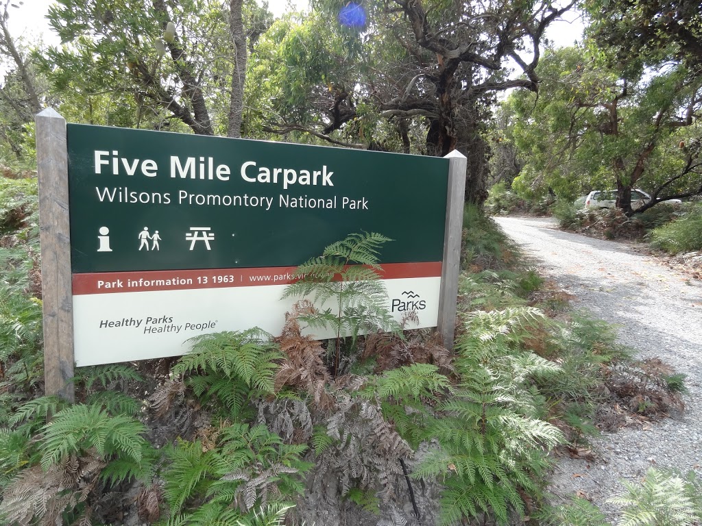 Five Mile Car Park | park | Wilsons Promontory, Five Mile Rd, Wilsons Promontory VIC 3960, Australia | 131963 OR +61 131963