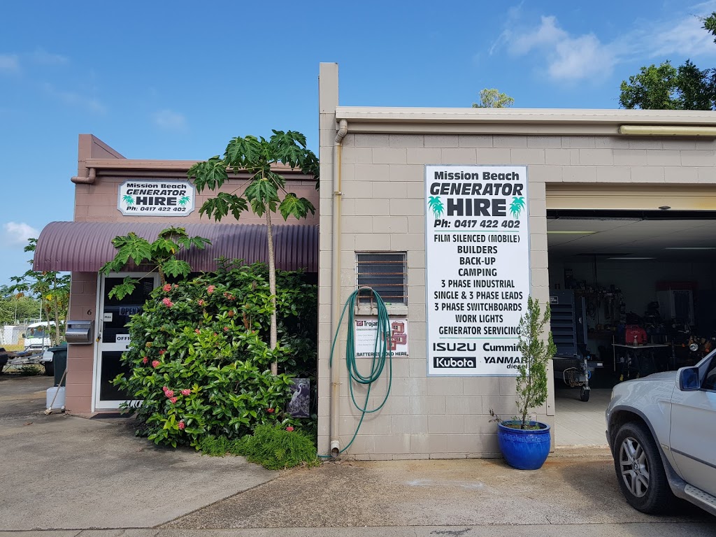 Mission Beach Generator & Electrical Hire | 6/9 Dewar St, Mission Beach QLD 4852, Australia | Phone: 0417 422 402