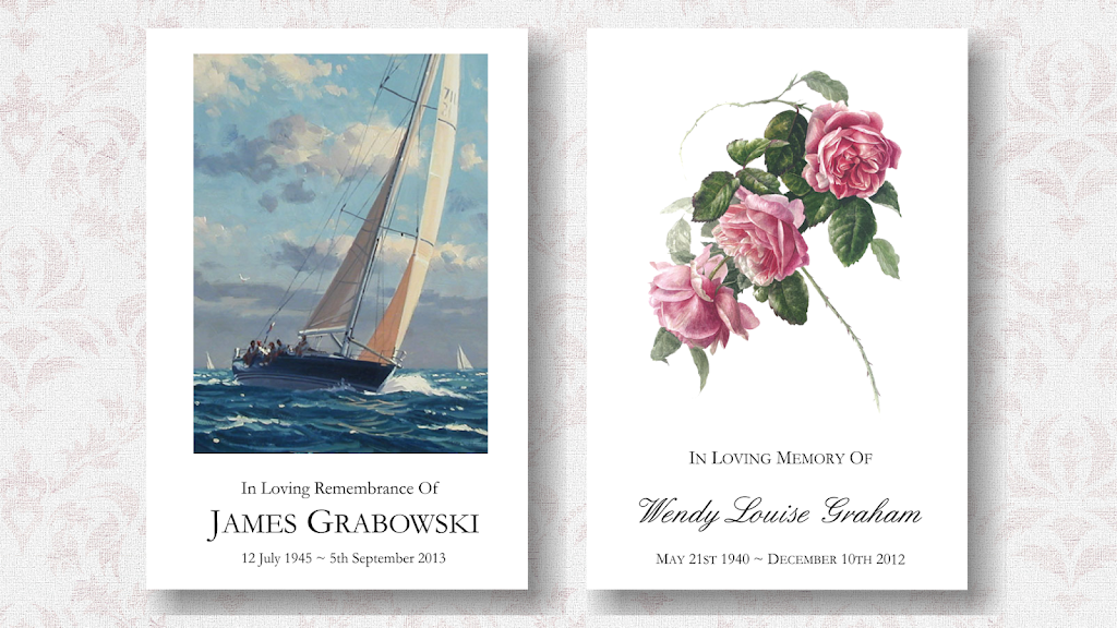 Memorial cards and Funeral stationery | store | 29 Corringle Cl, Helensvale QLD 4212, Australia | 1300305984 OR +61 1300 305 984