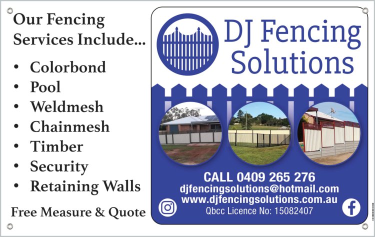 DJ Fencing Solutions | general contractor | 59 Alexander St, Wooroolin QLD 4608, Australia | 0409265276 OR +61 409 265 276