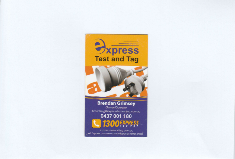 Express Test and Tag Tasmania - Appliance, Electrical Safety Ins | electrician | 491 E Bagdad Rd, Bagdad TAS 7030, Australia | 0437001180 OR +61 437 001 180