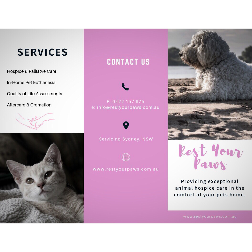 Rest Your Paws | veterinary care | 44 Ocean St, Woollahra NSW 2025, Australia | 0422157675 OR +61 422 157 675