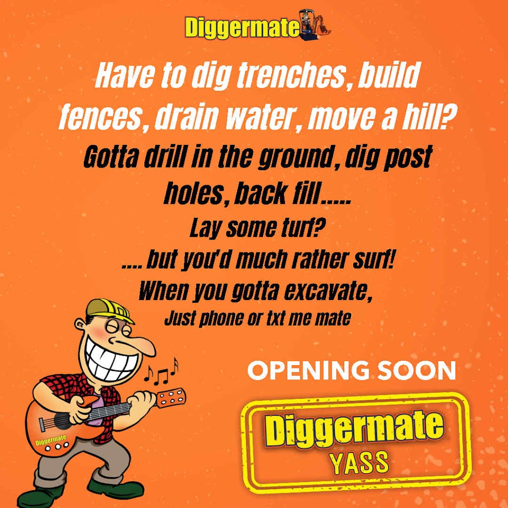 Diggermate Mini Excavator Hire Yass | general contractor | 2 Ambleside Ave, Murrumbateman NSW 2582, Australia | 0458900394 OR +61 458 900 394