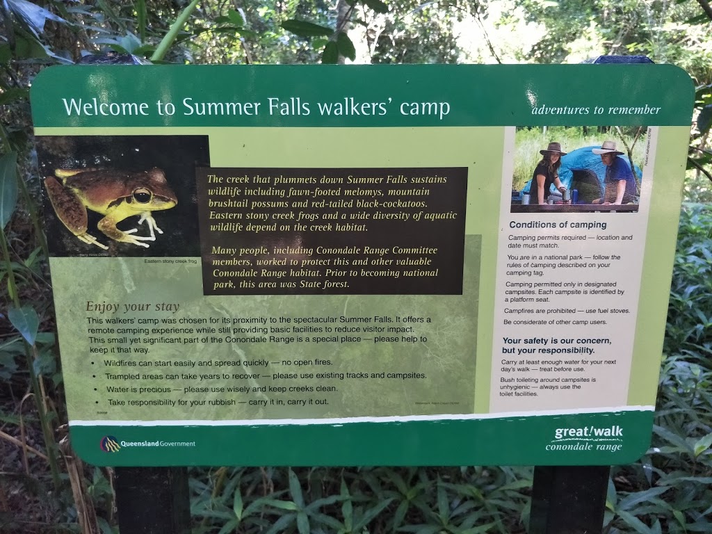 Summer Falls Walkers Camp | campground | Kenilworth QLD 4574, Australia | 137468 OR +61 137468