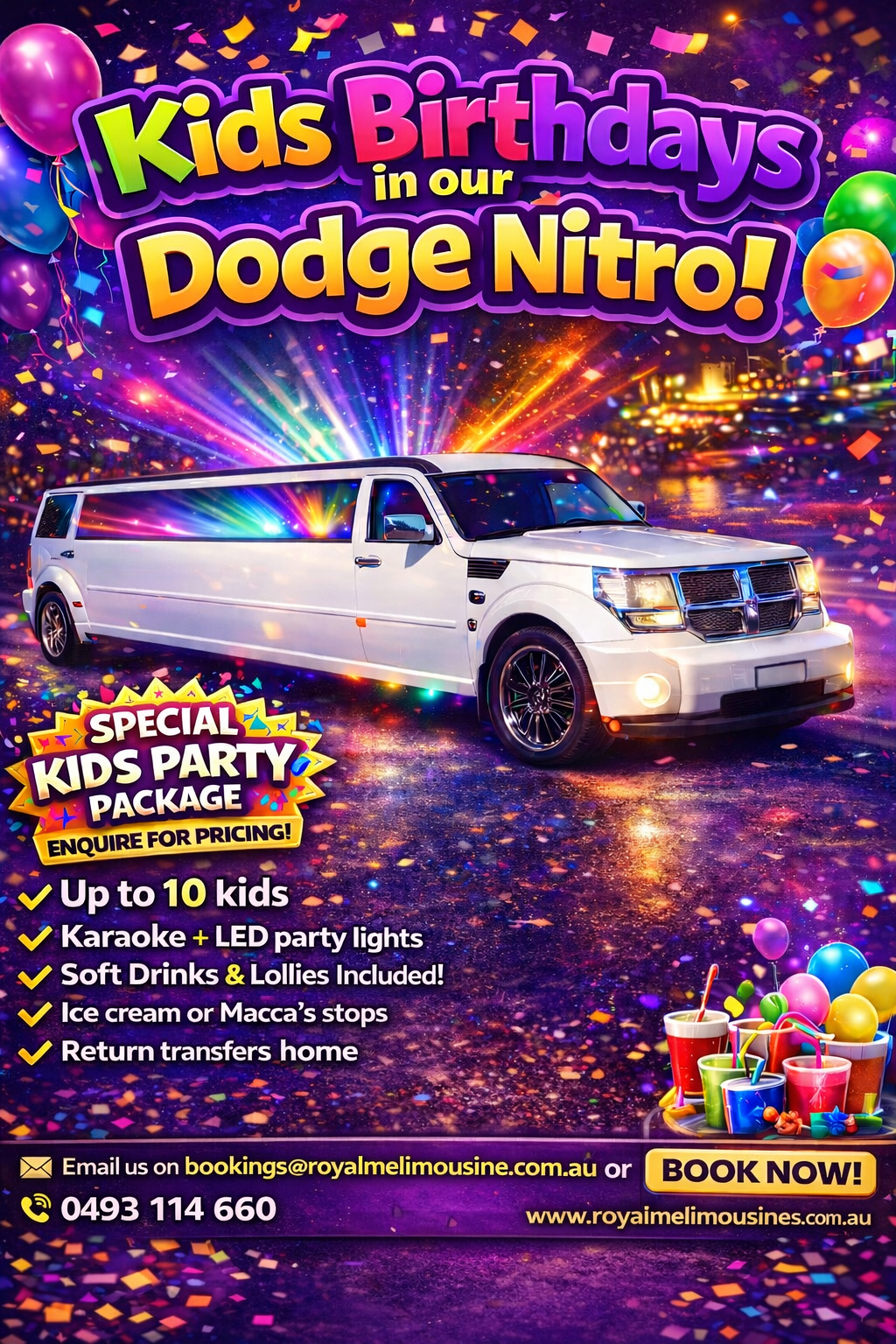 RoyalMe Limousines | 53 Hunter St, Ellalong NSW 2325, Australia | Phone: 0493 114 660