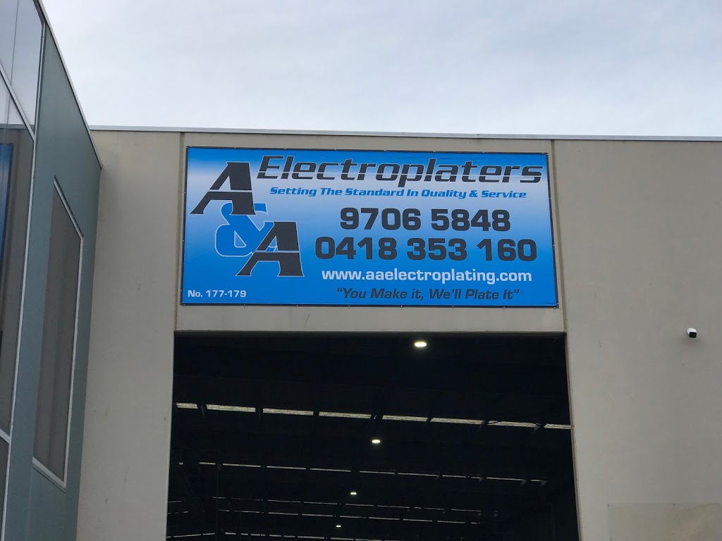 A&A Electroplaters |  | 177 Ordish Rd, Dandenong South VIC 3175, Australia | 0397065848 OR +61 3 9706 5848