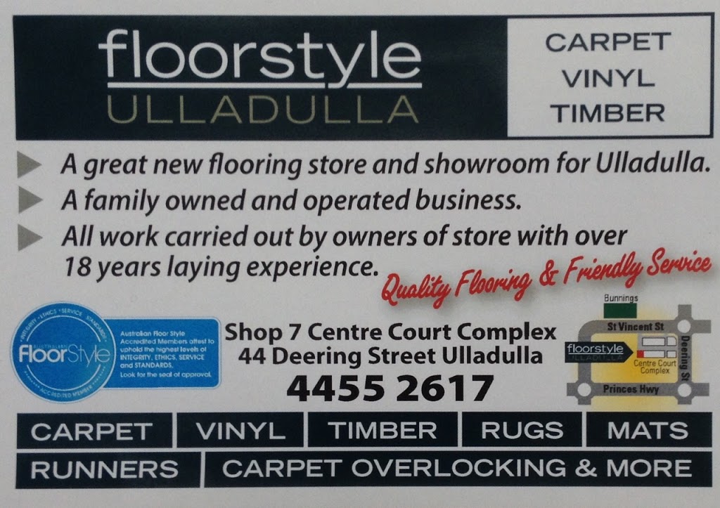 Floorstyle Ulladulla | furniture store | 44 Deering St, Ulladulla NSW 2539, Australia | 0244552617 OR +61 2 4455 2617