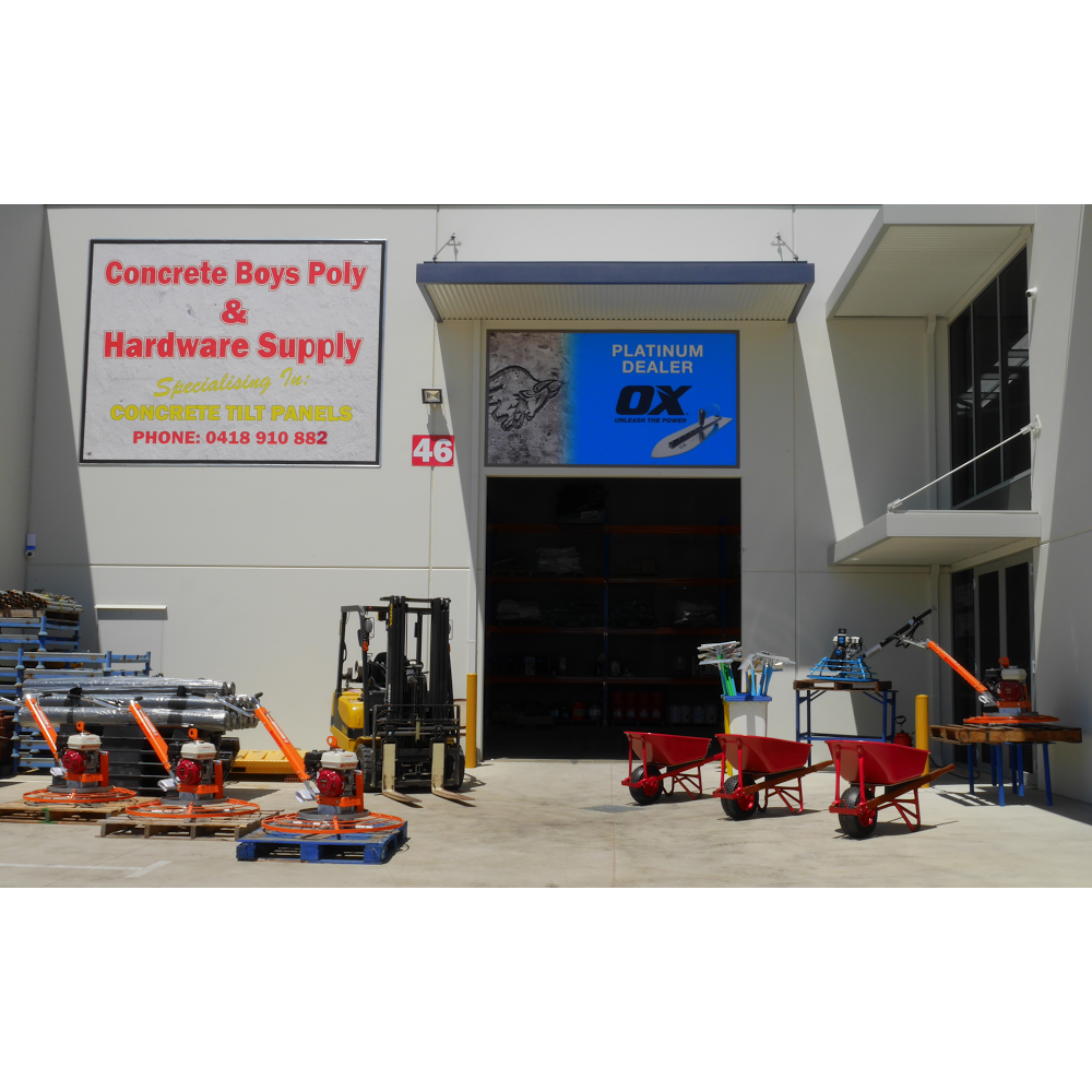 Concrete Boys Poly & Hardware Supplies | hardware store | 46, Fortitude Boulevard, Gnangara WA 6077, Australia | 0864016204 OR +61 8 6401 6204