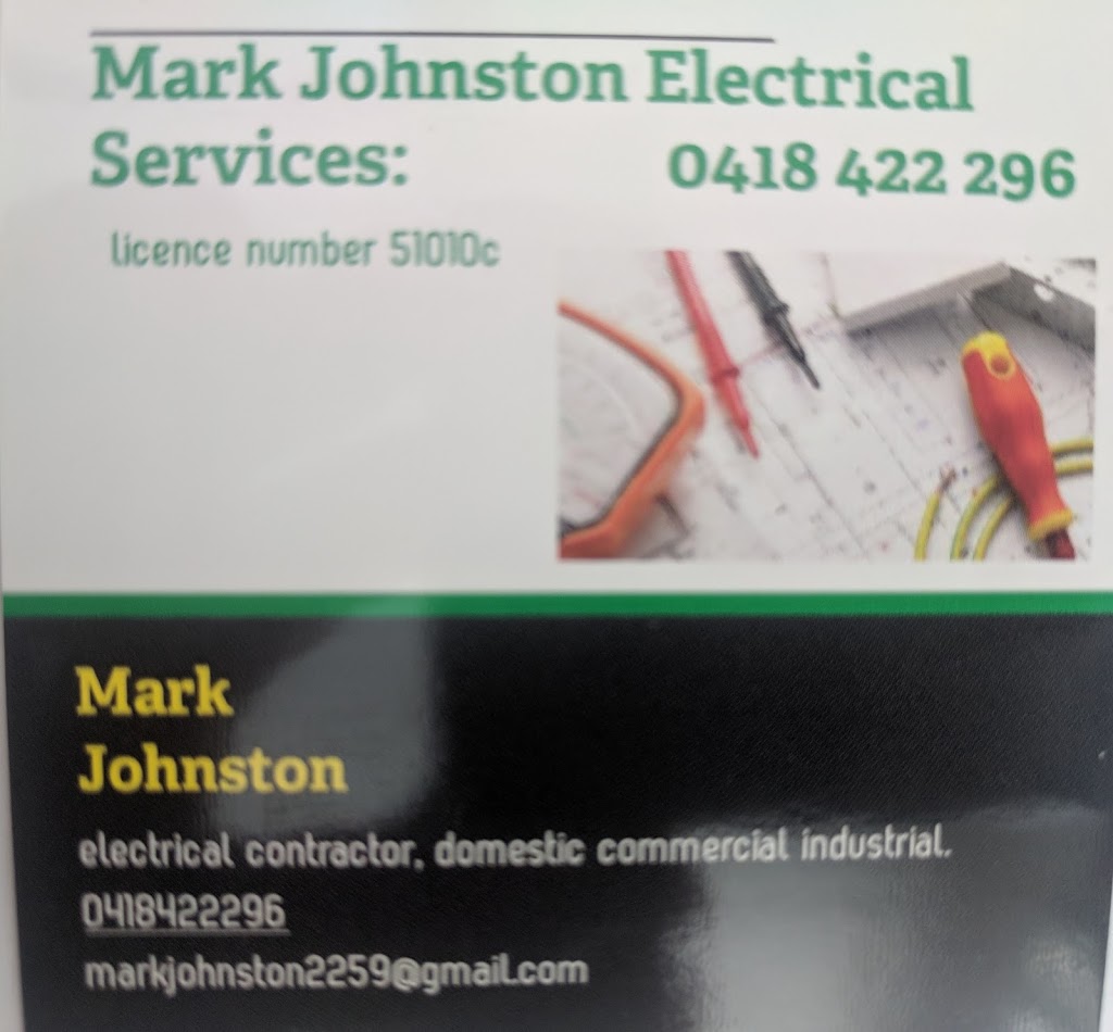 Mark Johnston Electrical Services licence nu:- 51010c | electrician | 30 Murramarang Cres, South Durras NSW 2536, Australia | 0418422296 OR +61 418 422 296