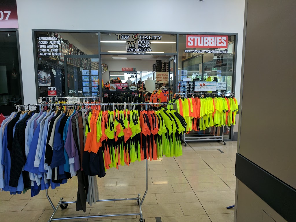 Top Quality Work Wear | clothing store | Erskine Park Shopping Centre, 26/184 Swallow Dr, Erskine Park NSW 2759, Australia | 0298346004 OR +61 2 9834 6004