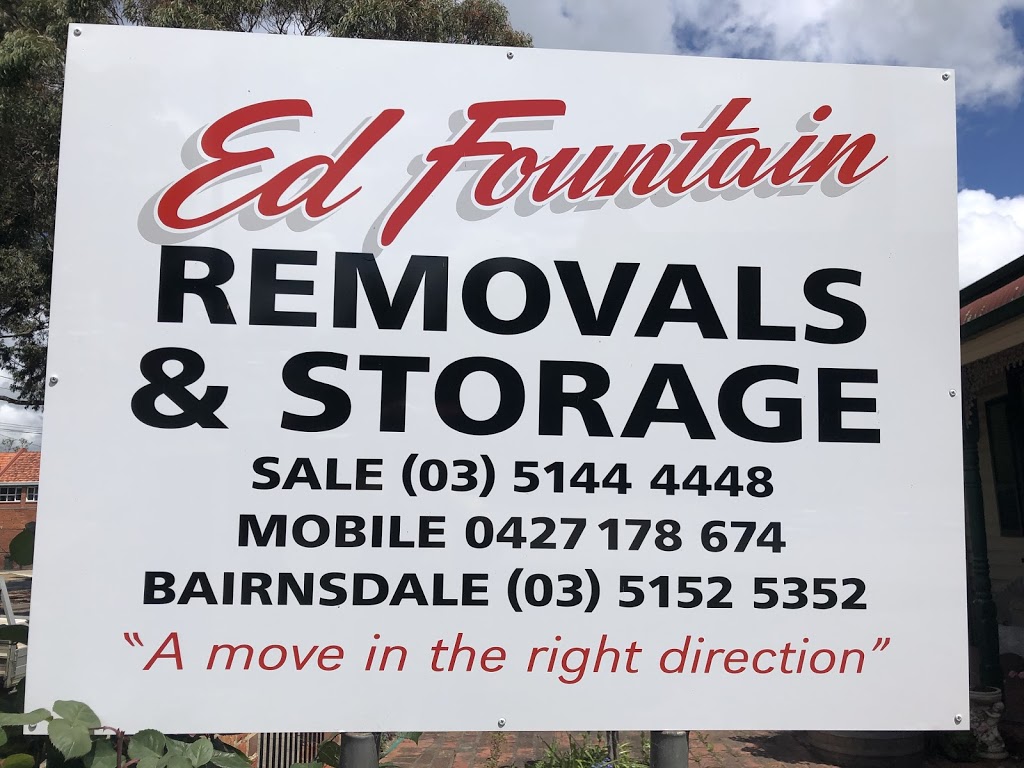 Ed Fountain Removals | moving company | 39 Reeve St, Sale VIC 3850, Australia | 0351444448 OR +61 3 5144 4448