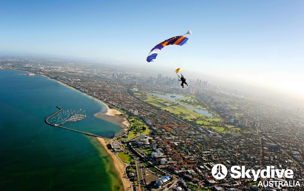 Skydive Melbourne |  | 42A Marine Parade, St Kilda VIC 3182, Australia | 1300663634 OR +61 1300 663 634