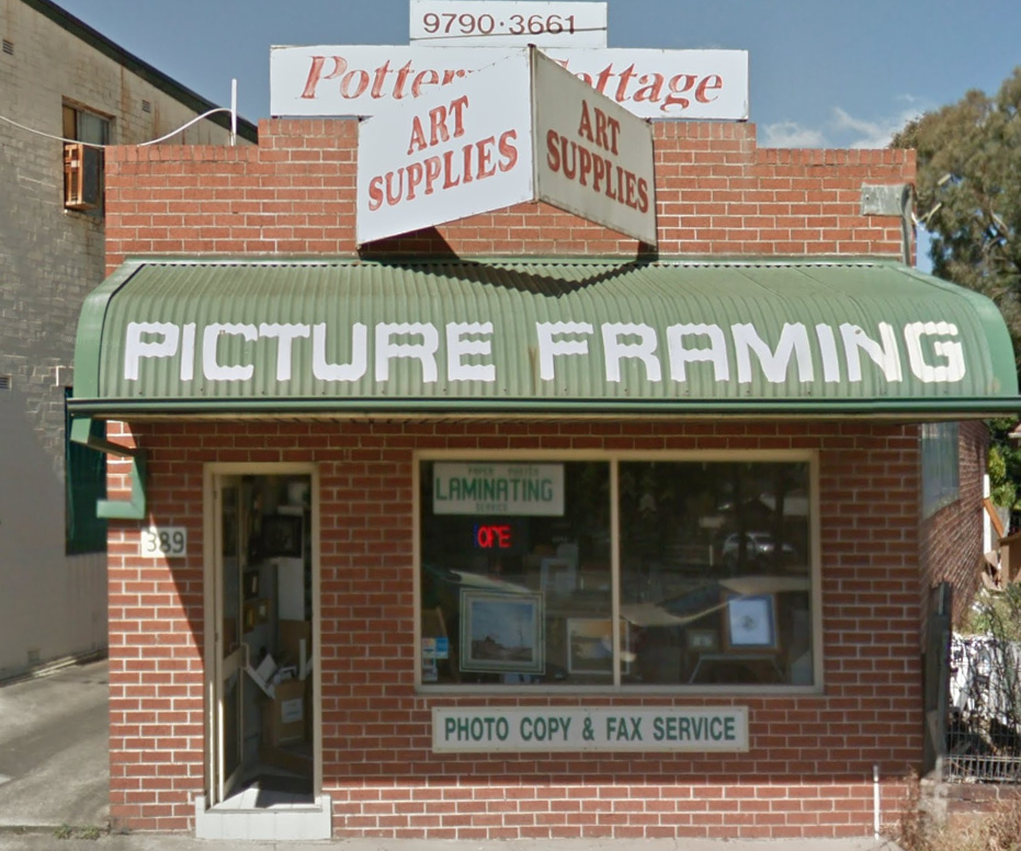 Pottery Cottage Picture Framing | store | 389 Hume Hwy, Bankstown NSW 2200, Australia | 0297903661 OR +61 2 9790 3661