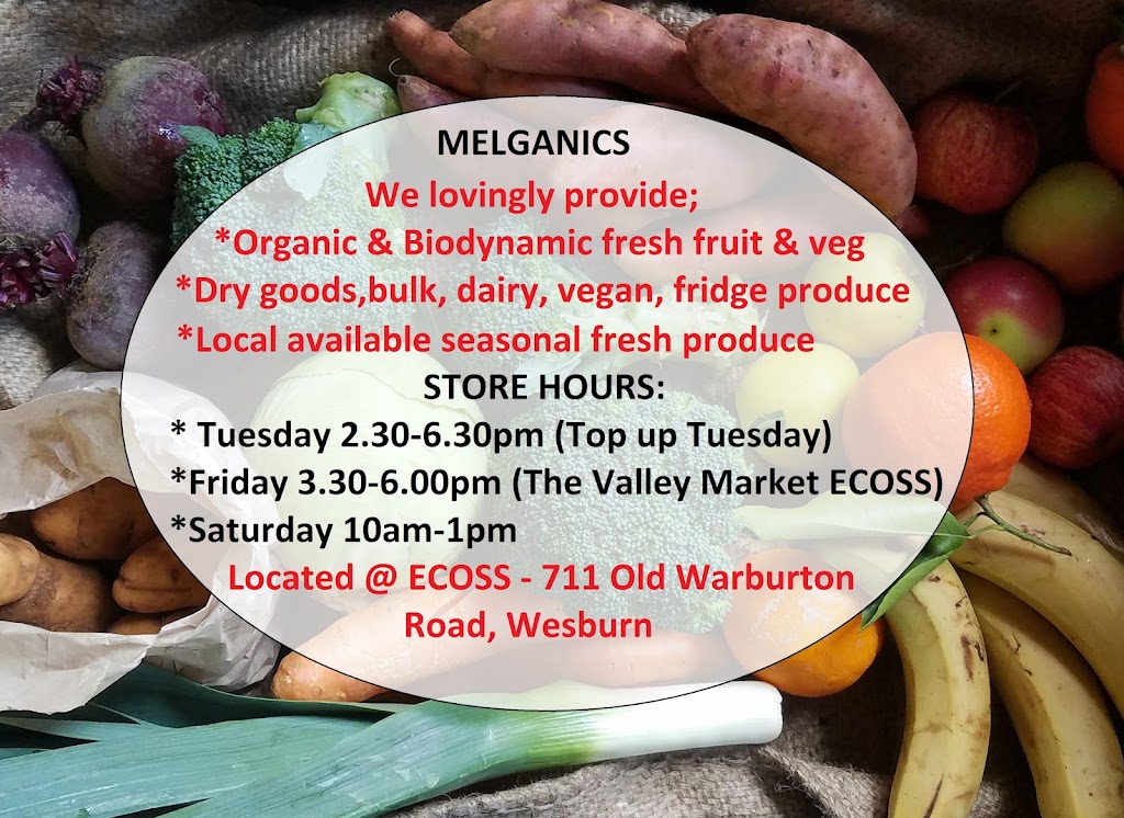 Melganics | grocery or supermarket | 711 Old Warburton Rd, Wesburn VIC 3799, Australia | 0493444595 OR +61 493 444 595